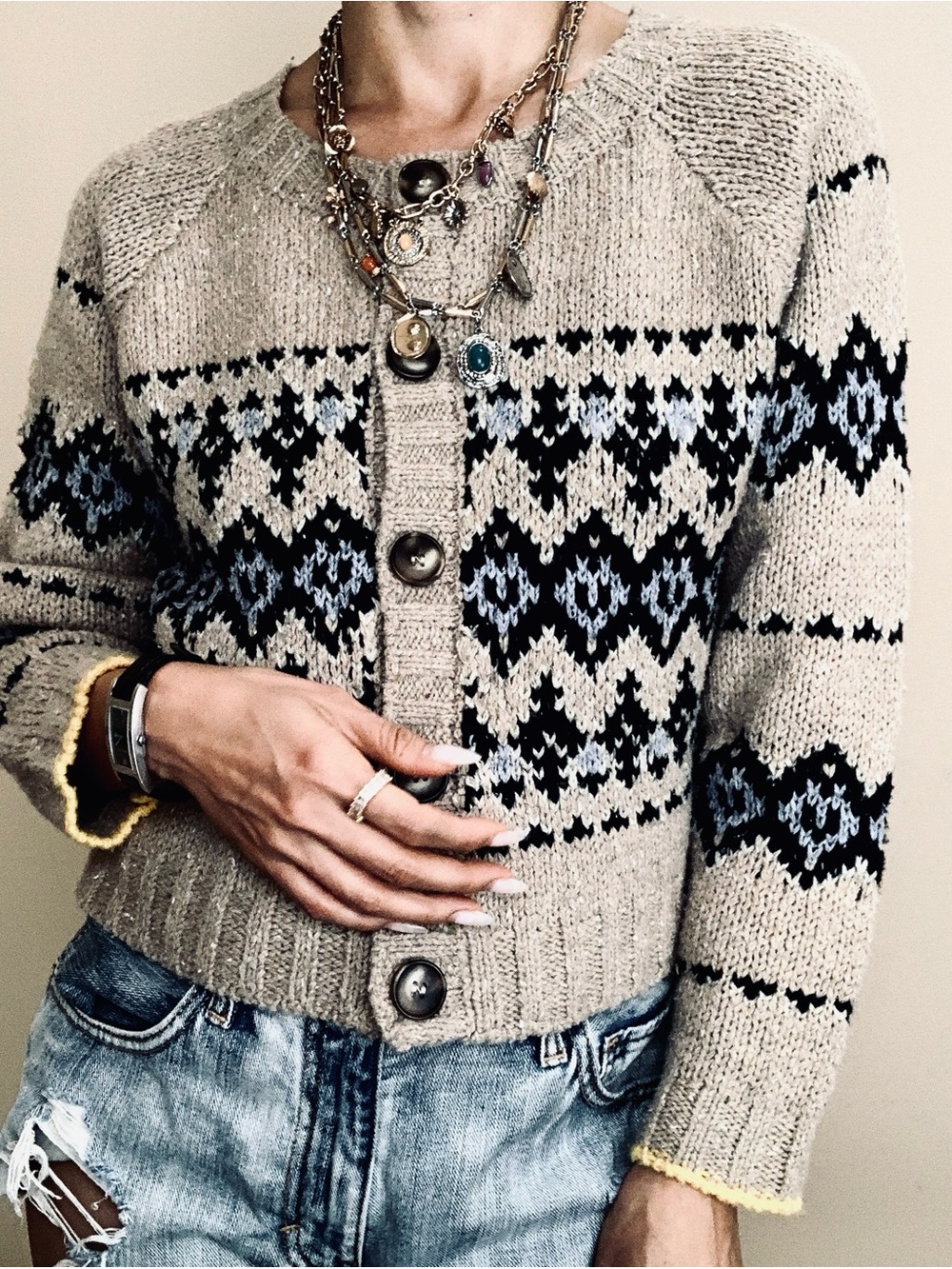 $198 Brand New Magaschoni cardigan size M - Picture 6 of 8